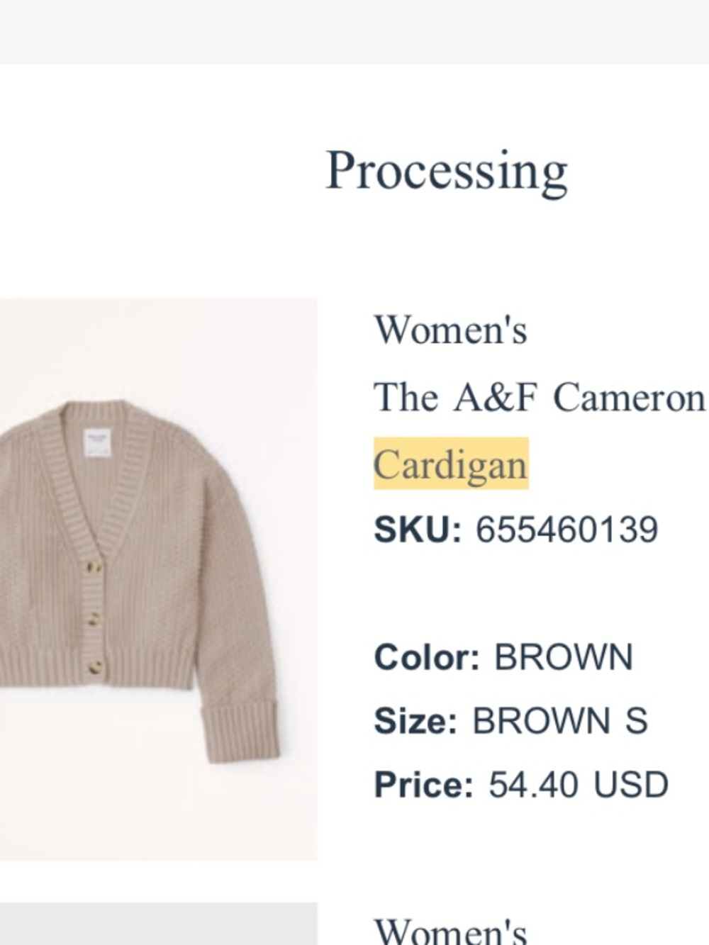 Abercrombie cardigan